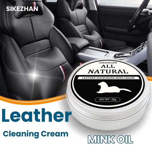 Leather cleaning cream mink - leather,